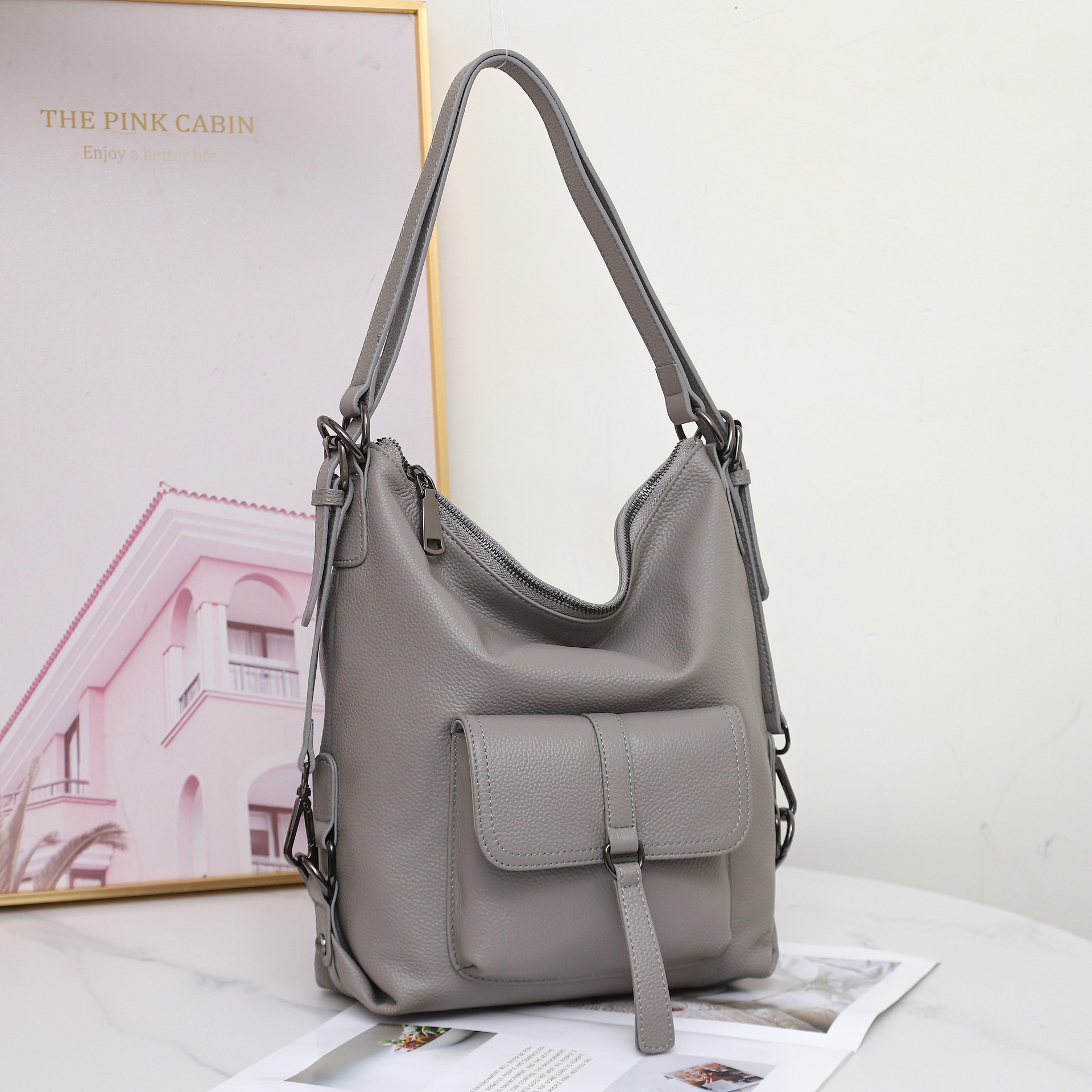 Women's Leather Shoulder & Crossbody Bag – Clean Modern Everyday Style