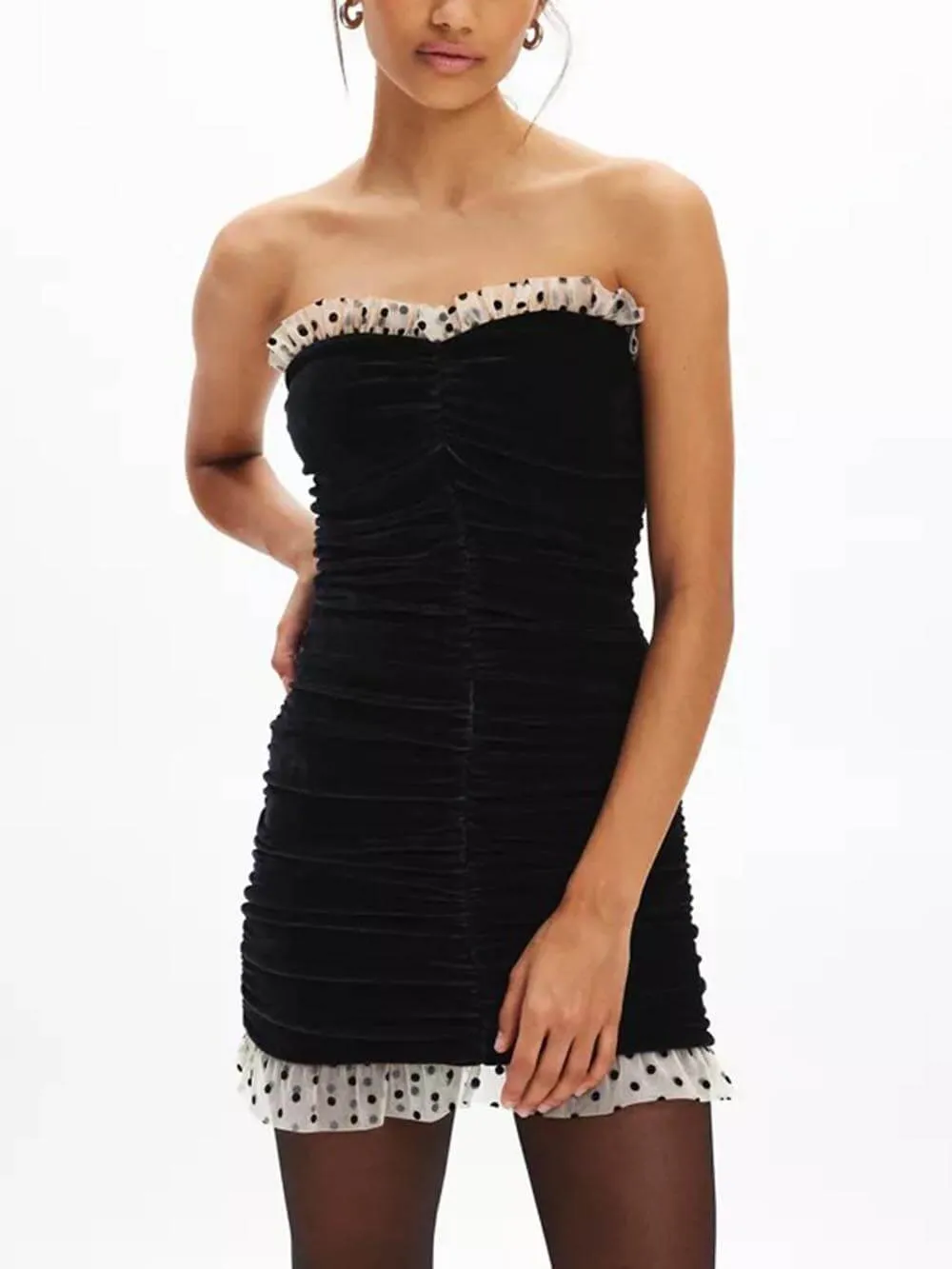 Robin Velvet Sweetheart Mini Dress