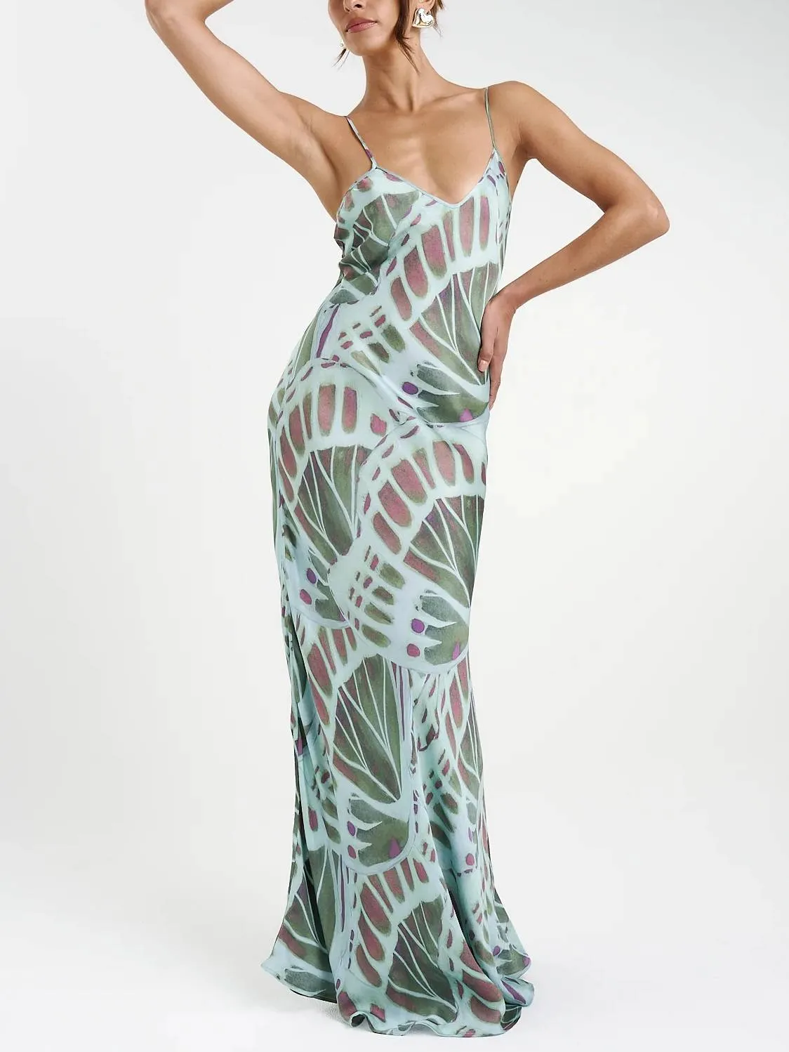 Unique Printed Maxi Dress