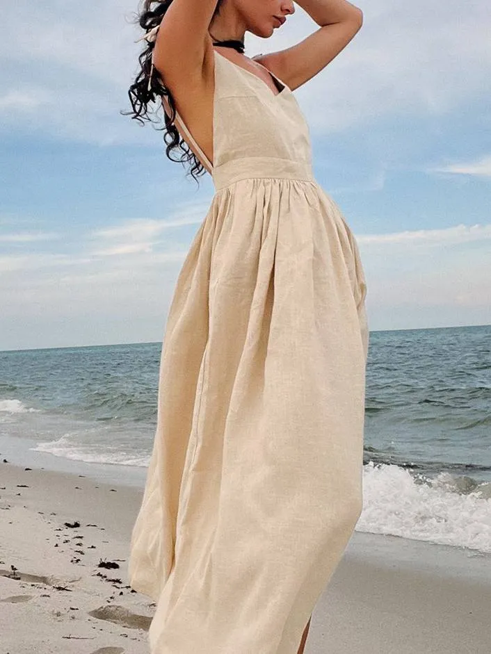 Elegant Sexy Strap Backless Dress