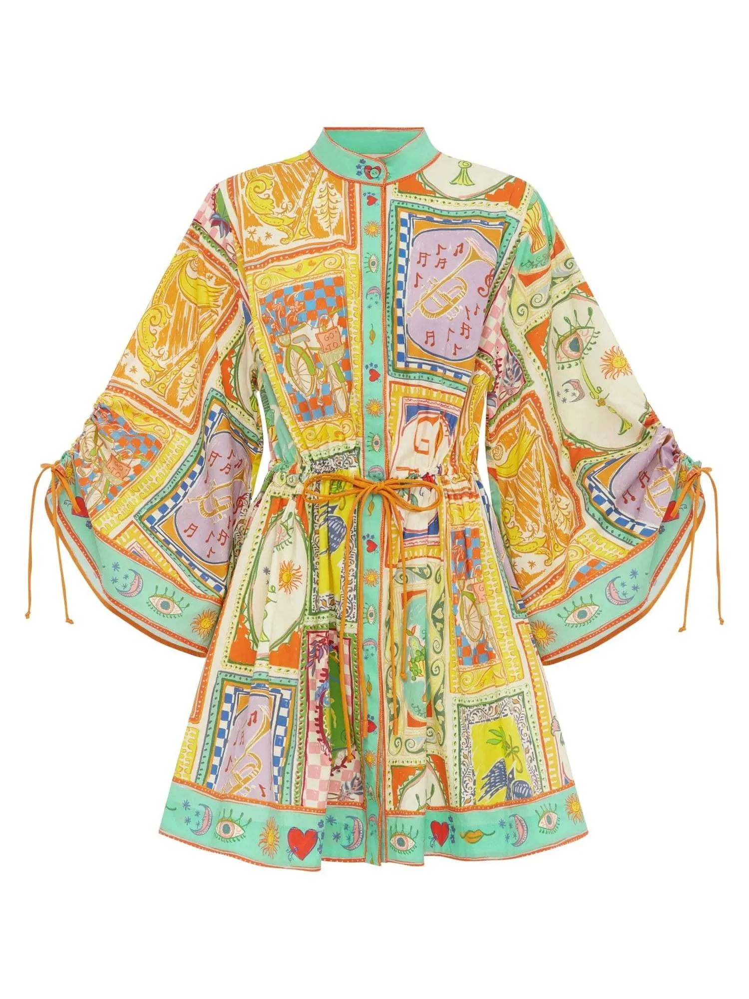 Unique Printed Mini Dress