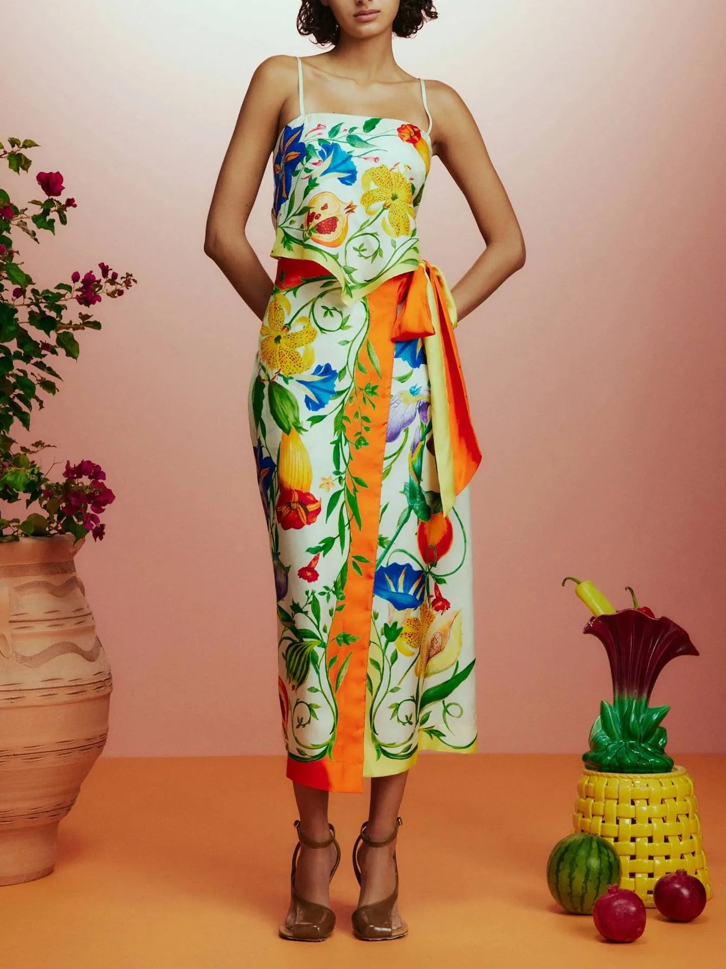 Unique Printed Set - Camisole Top