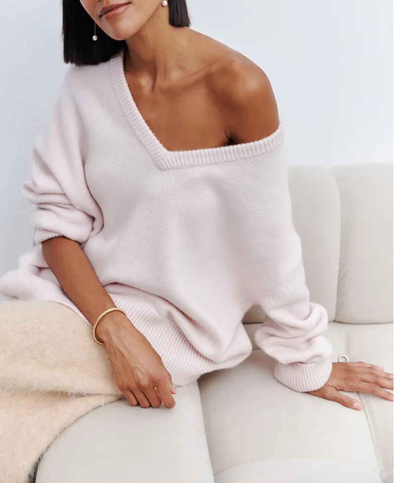 V-Neck Pullover Sweater
