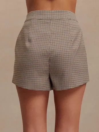Retro All-match Plaid Shorts