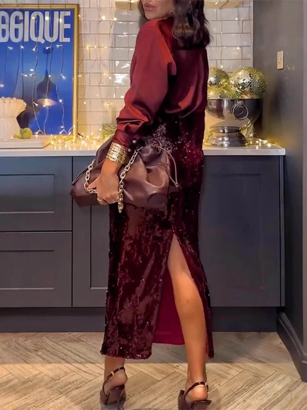 Classic Sequin Casual Party Skirt