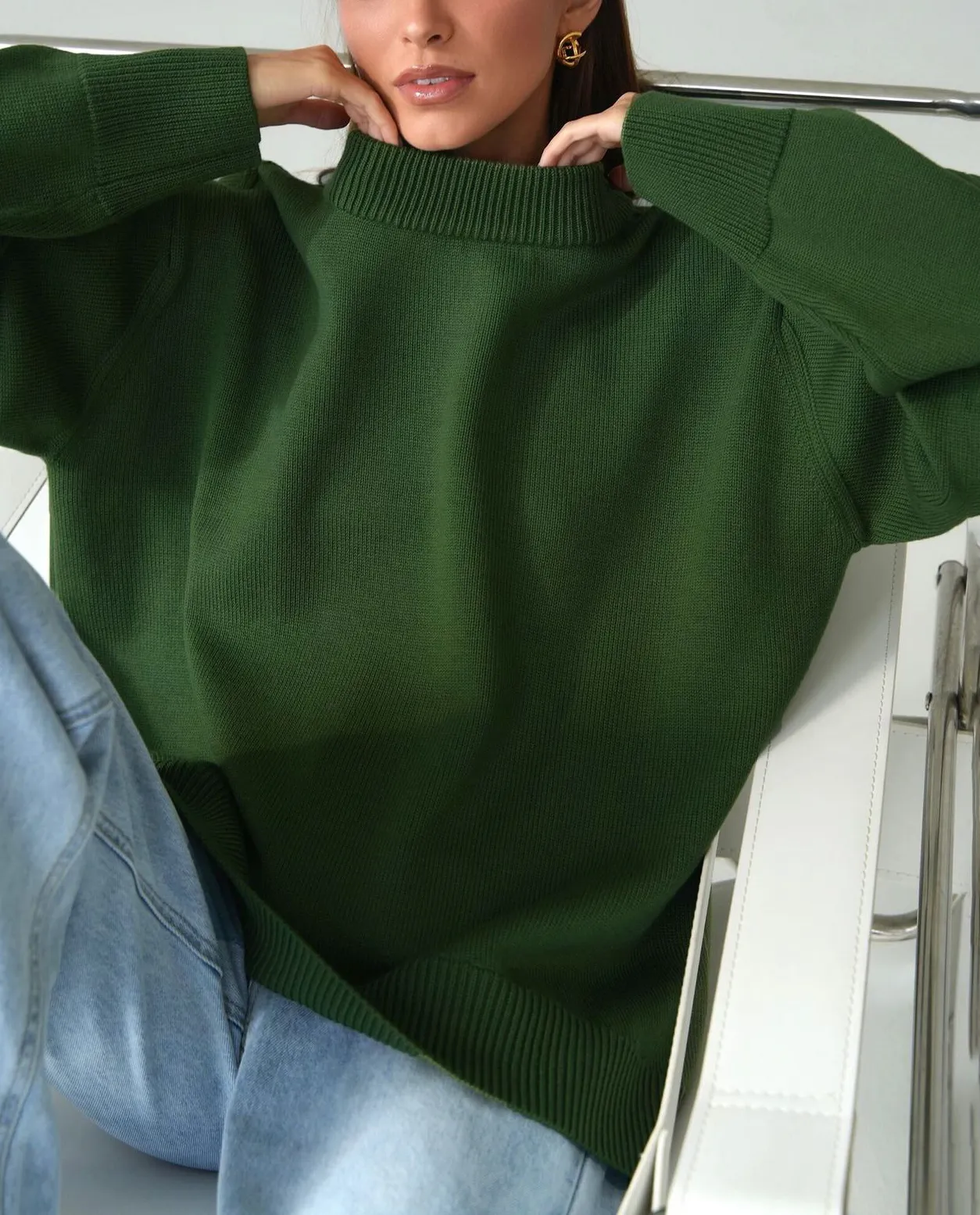 All-Match Casual Crewneck Knit Sweater