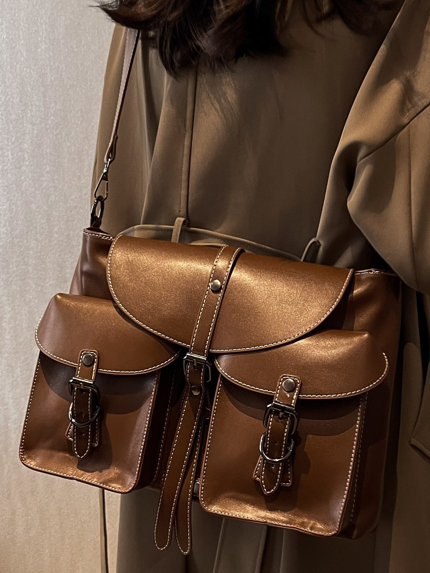 Retro Large Crossbody Shoulder Bag