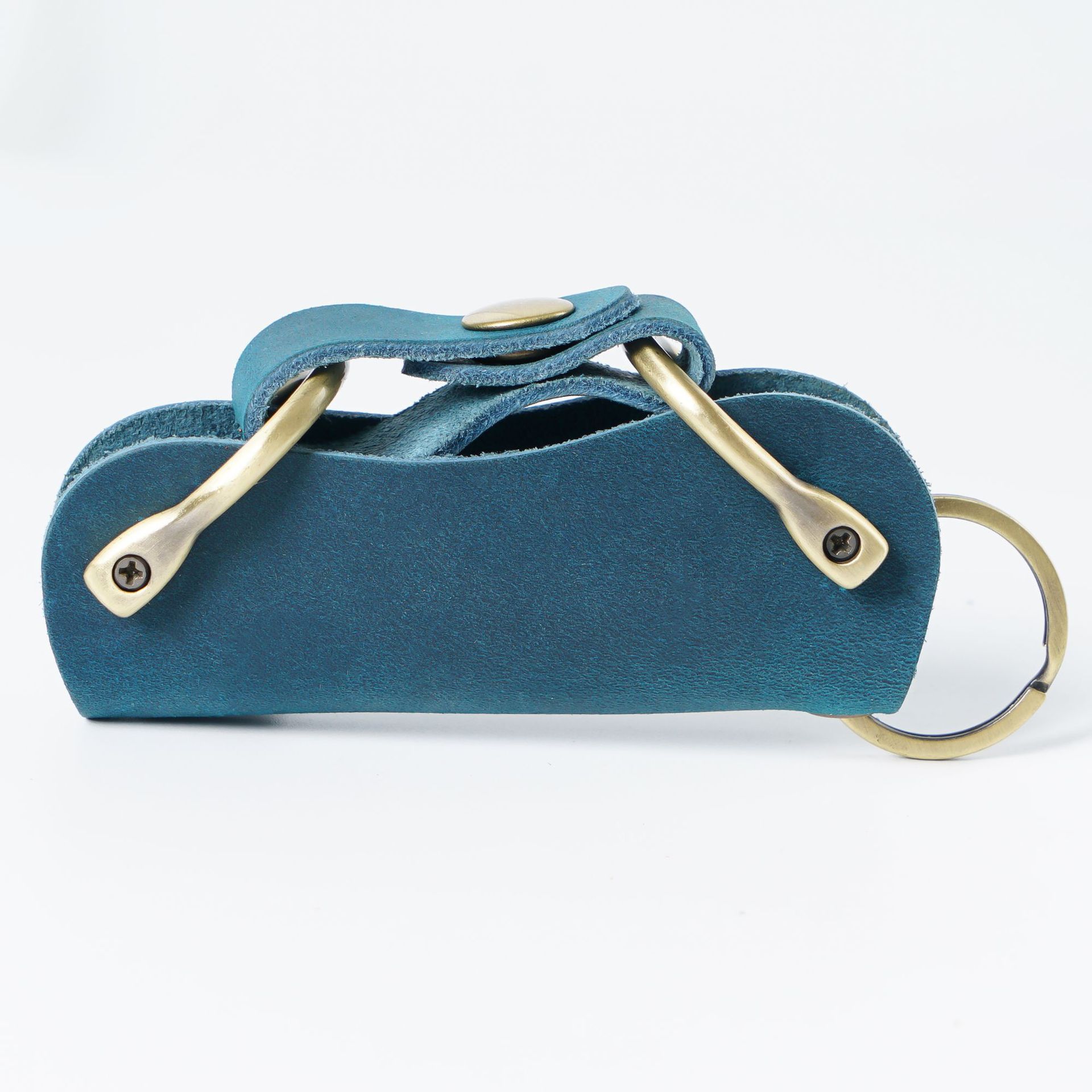 Handmade Creative Head Leather Key Bag
