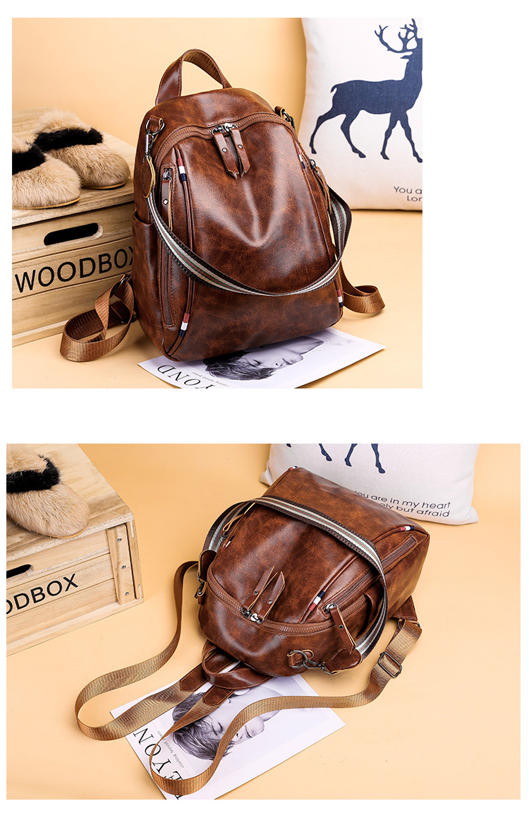 Women Backpack Shoulder Bag PU Leather Travel bag