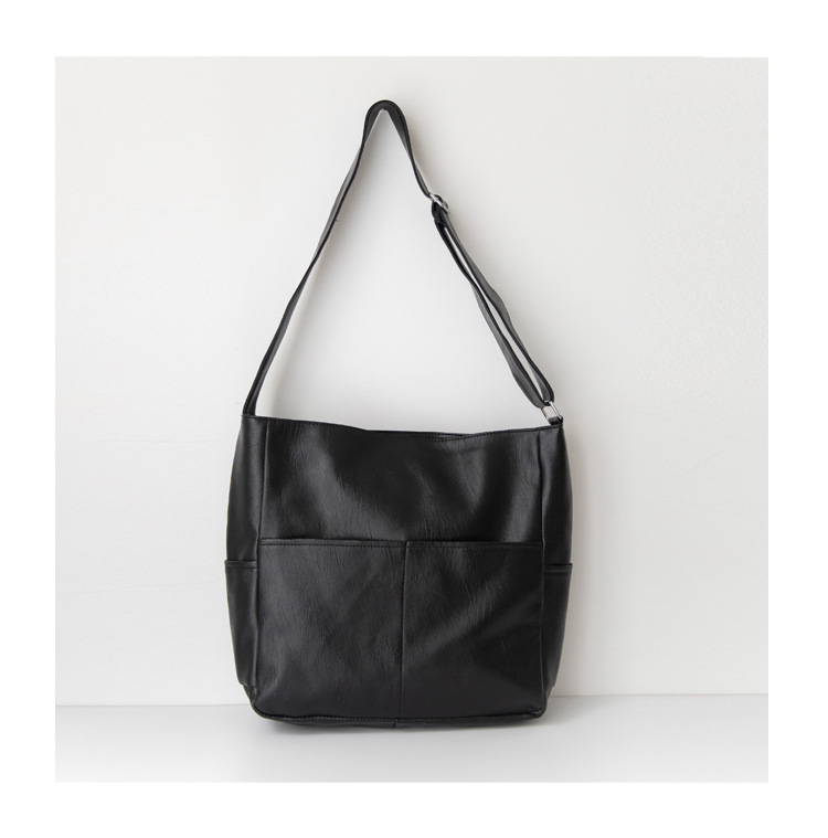 Soft Leather Crossbody Tote