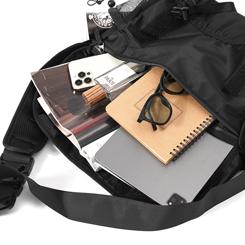 Large Capacity Fashion Brand Simple Men's Riding Back Satchel