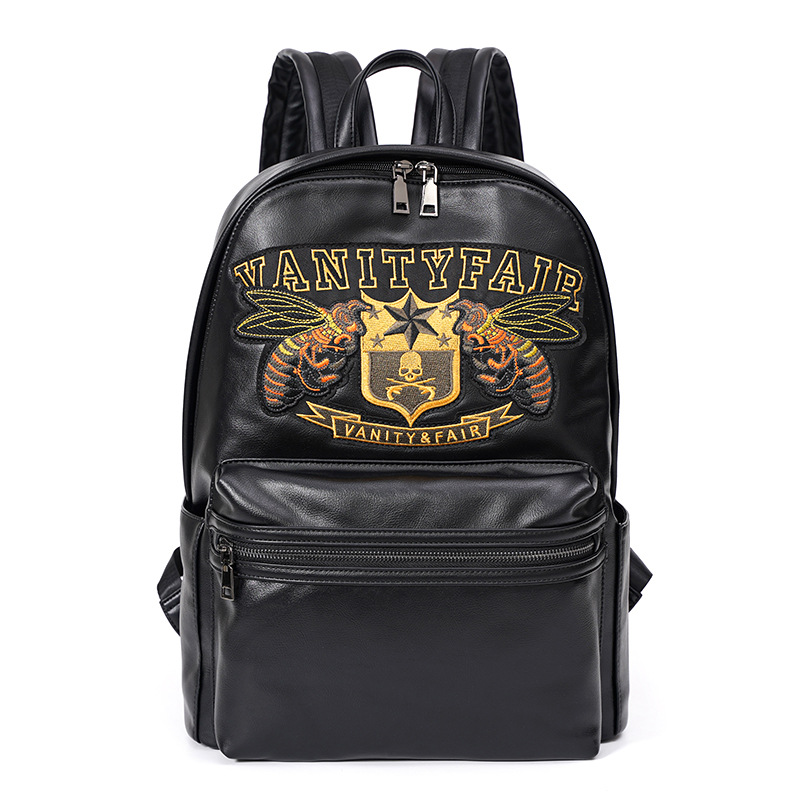 Fashion Embroidered Pattern Young Street College Students' Schoolbag