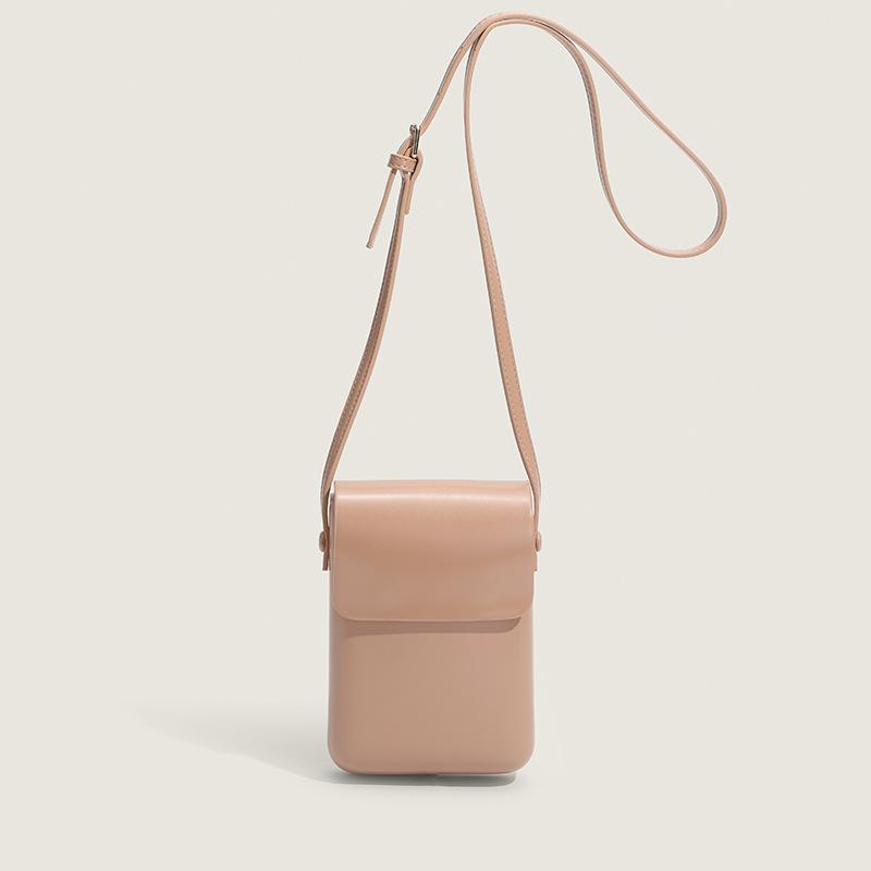 Small Crowd Joker Vertical Change Simple Mobile Phone Bag Box Bag Retro Female Texture Slung Bag