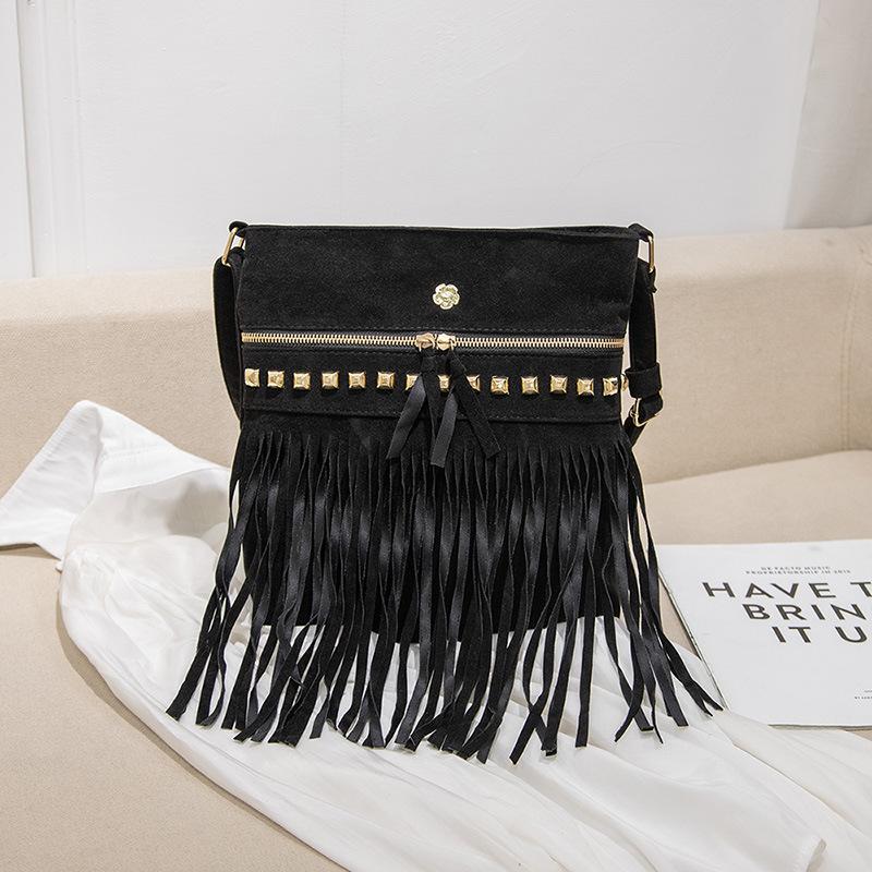 Retro Tassel Bag Fashion Small Messenger Bag Casual Shopping Personalized Women's Bag Shoulder Bag