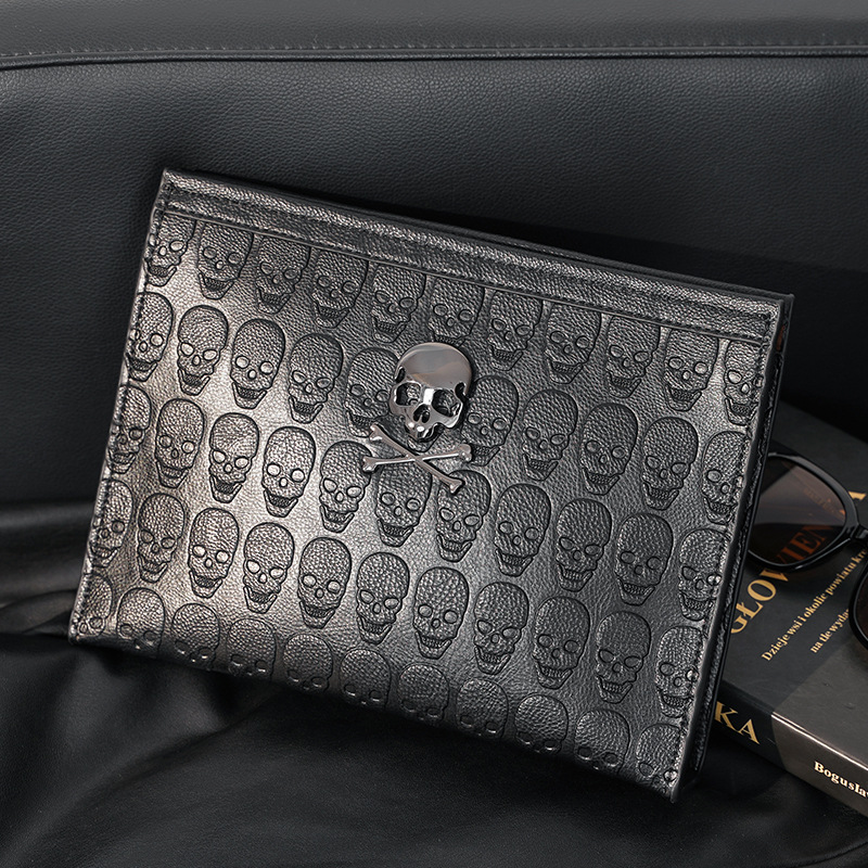 Fashion Brand Fashion Men's Youth Personality Ghost Head Underarm Bag