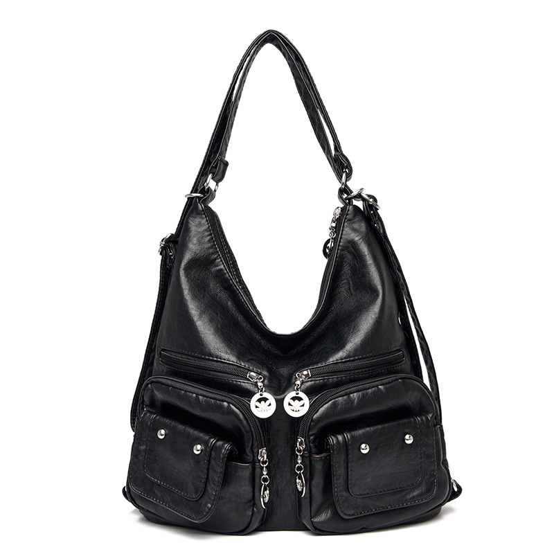 Soft Leather Shoulder Simple Diagonal Bag