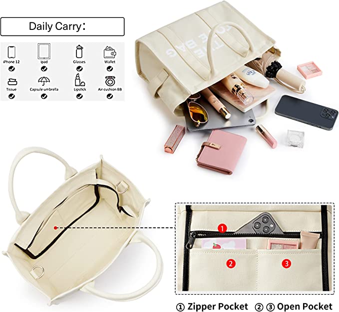 The Tote Bag For Women Canvas shoulder/crossbody Handbag