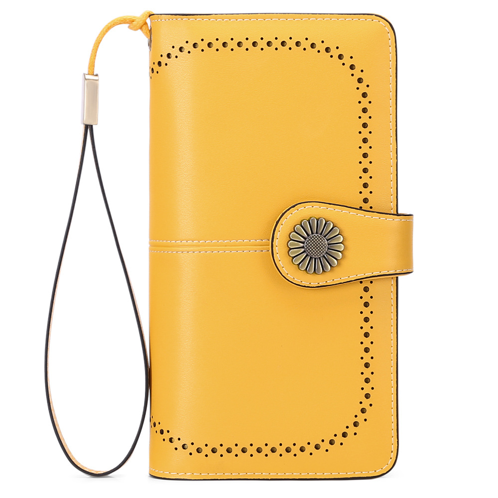 Long Zip Leather Ladies Wallet