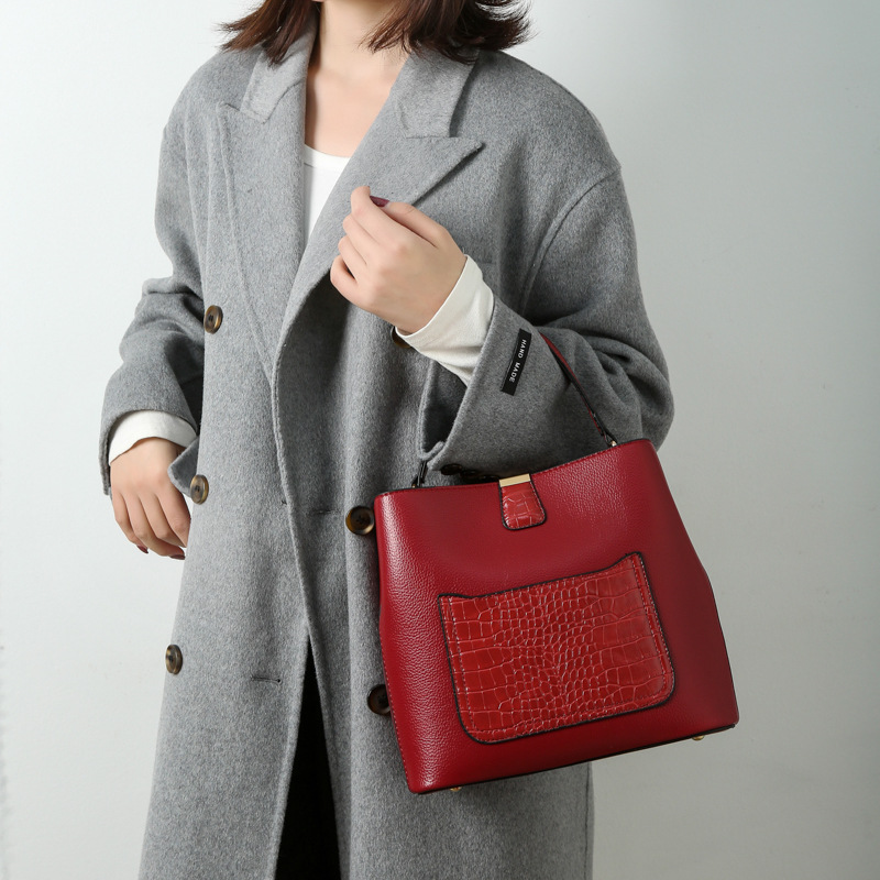 Large Capacity Fashion Commuter Three-piece Bucket Bag