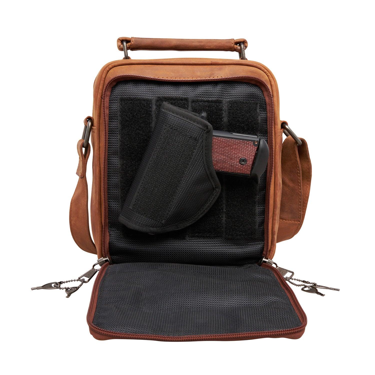 Logan Concealed Carry Leather Unisex Crossbody