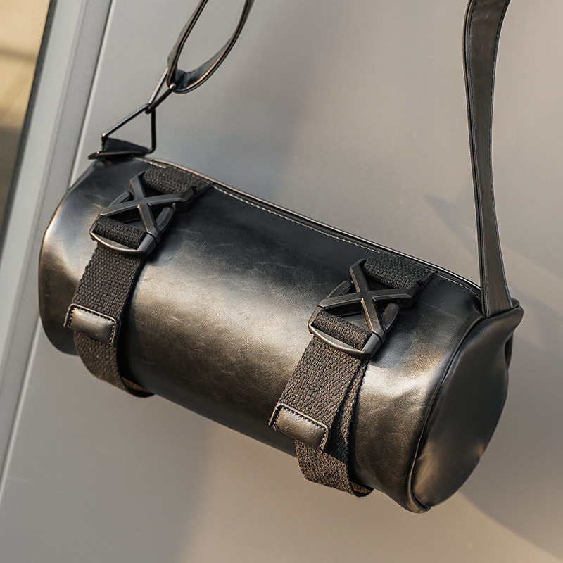 Tide Brand Fashion Casual Joker Drum Youth Street Crossbody Bag