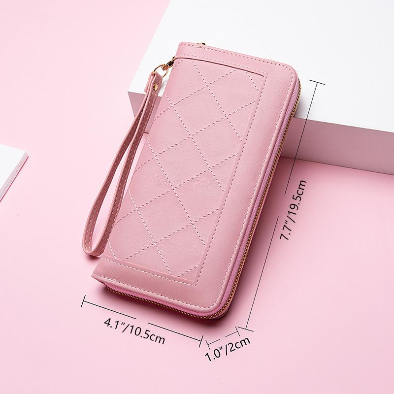 Wallet Long Girls New 2022 Zipper Embroidery Clutch Bag Fashion Wallet Card Bag