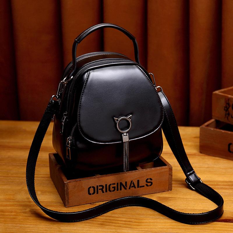 Leather Backpack fashion Mini versatile Backpack