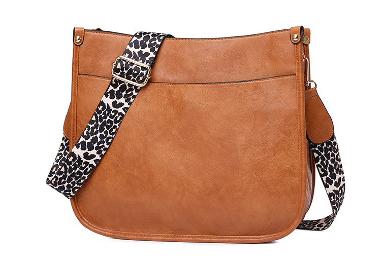 Guitar Strap Crossbody Bags Leopard Shoulder Bucket Bags