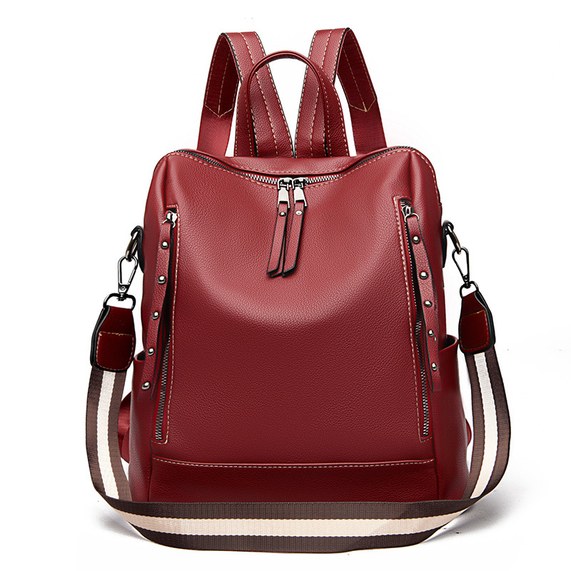Soft Leather Ladies Travel Backpack