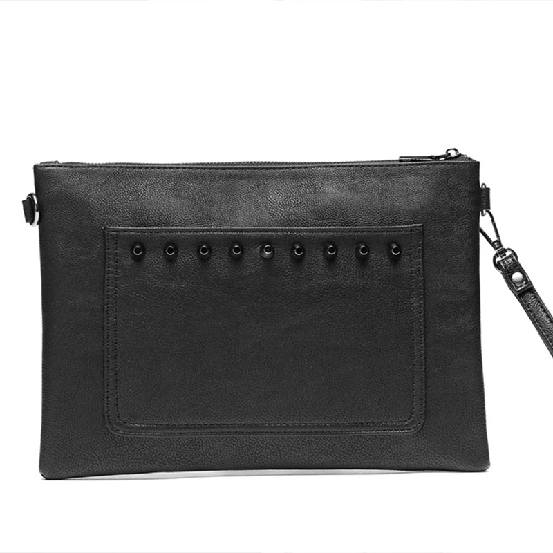 New Korean Fashion Rivet Skull Clutch For Men And Women