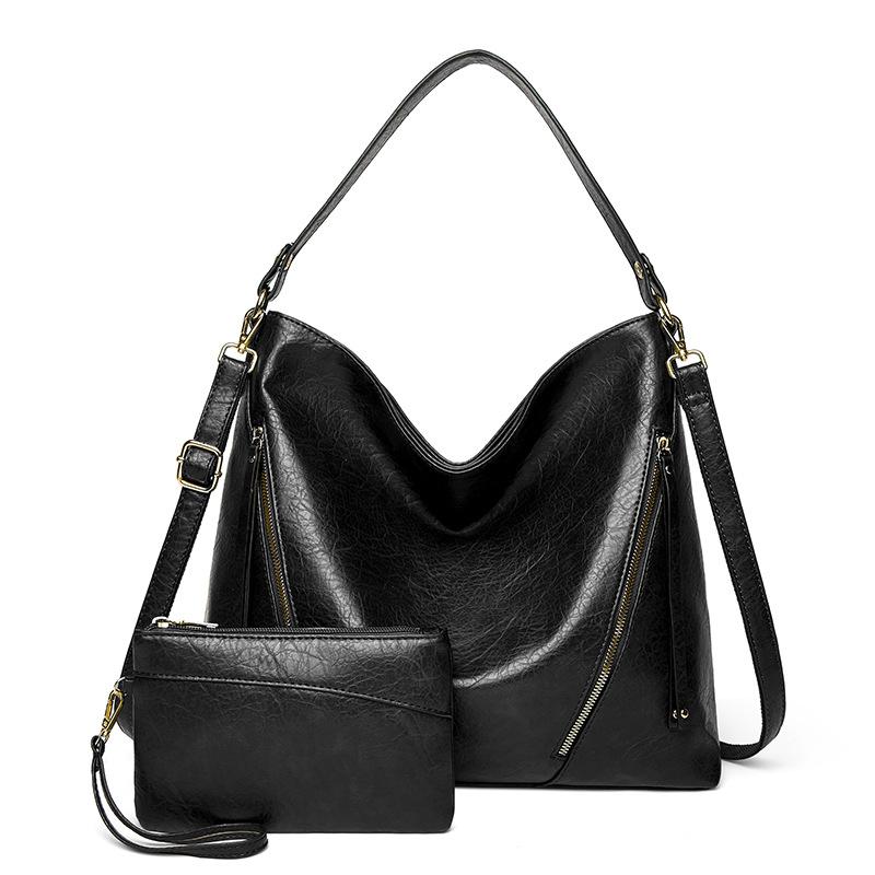 Diagonal straddle hand-held large bag women's fashionable women's shoulder bag