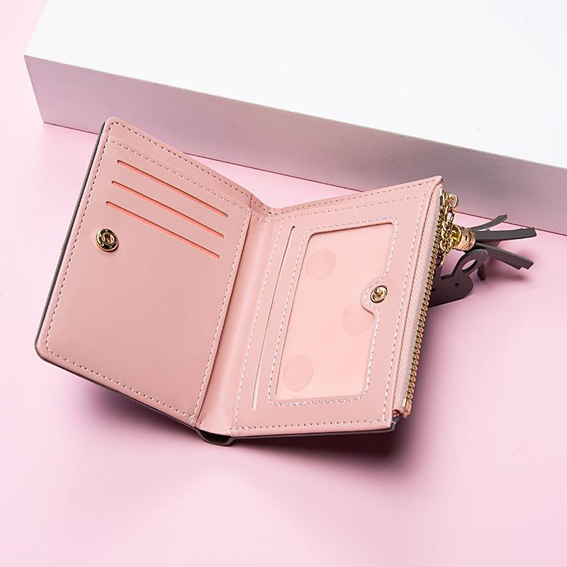 Women's Small Wallet Short Zipper Folding Women's Wallet Simple Fashion Purse