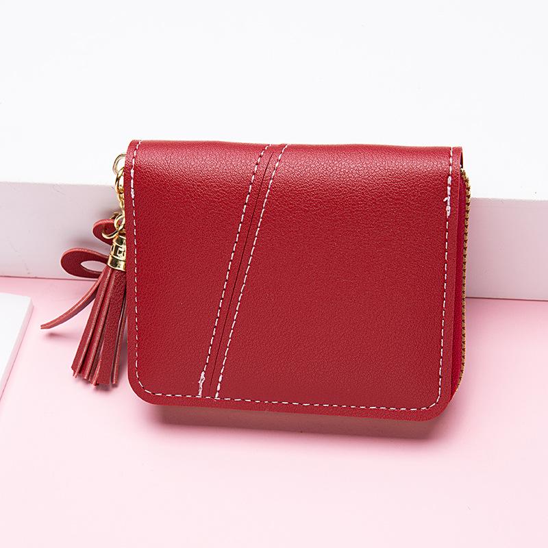 Women's Small Wallet Short Zipper Folding Women's Wallet Simple Fashion Purse