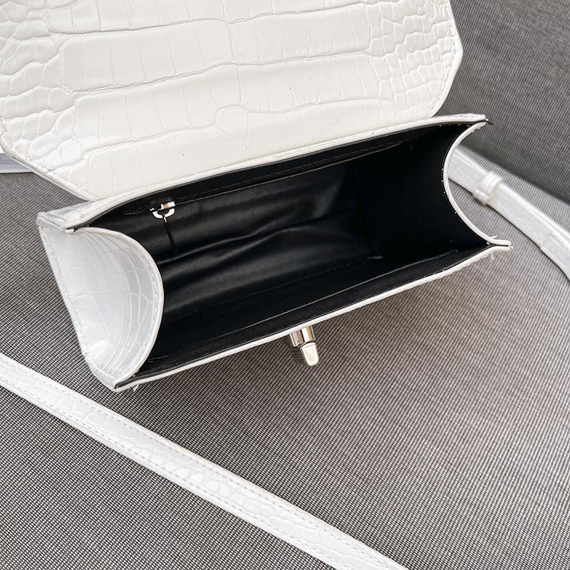 Retro Simple Small Square Bag Casual Handbag Stone Pattern Fashion Foreign Style Shoulder Messenger Bag Ladies Bag