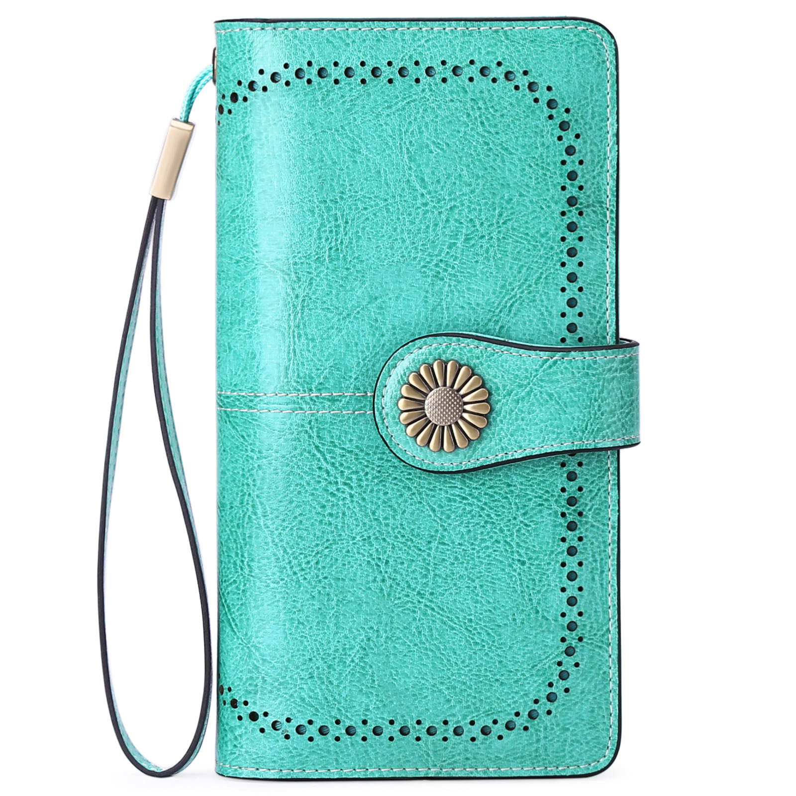 Long Zip Leather Ladies Wallet