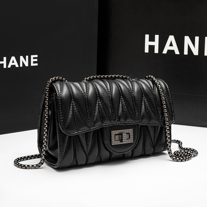 Leather Chain Bag Crossbody Bag