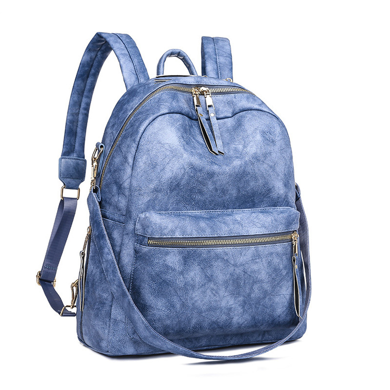 Big Capacity Backpack Purses Shoulder Bag PU Leather Travel bag