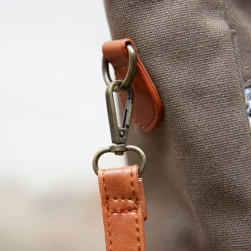 Boho Ethnic Patterned Tote Bag, Geometric Shoulder Bag, Crossbody Bag