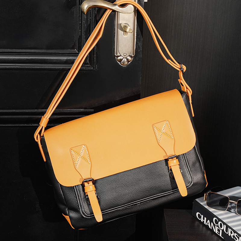 Light Business Men's Fashion Large Capacity Messenger Bag Ipad File Bag