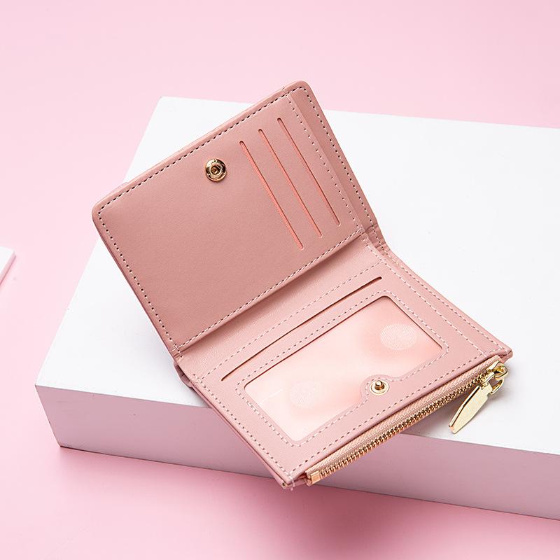Women's Small Wallet Short Zipper Two-fold Stone Pattern Women's Wallet Fashion Purse