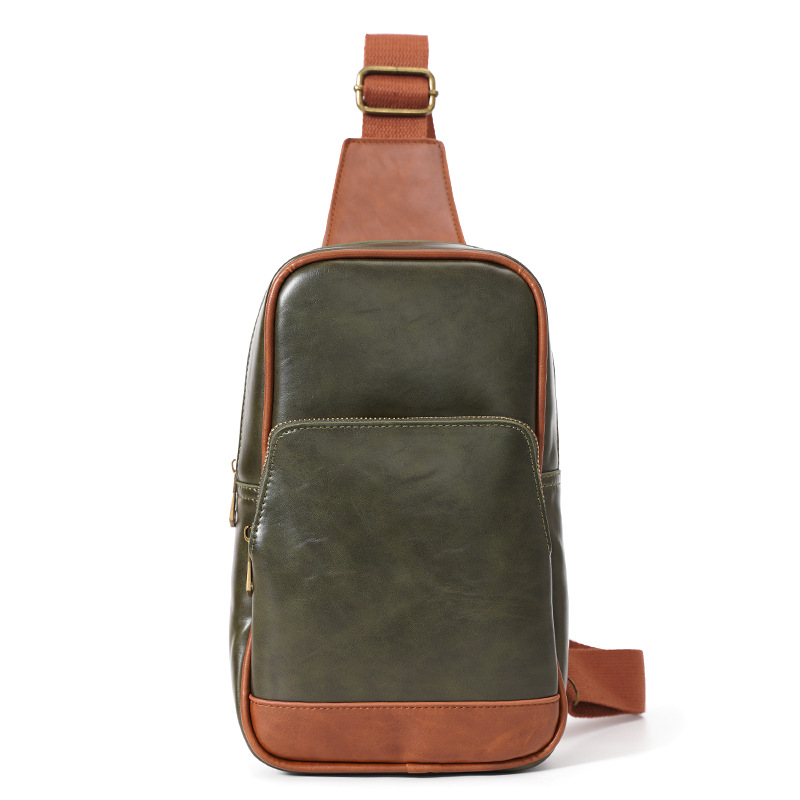 High Quality Trendy Vintage Men's Chest Shoulder Crossbody Bag