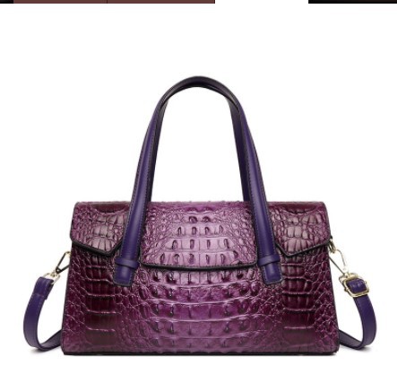 Ladies Fashion Crocodile Large Shoulder Crossbody Tote