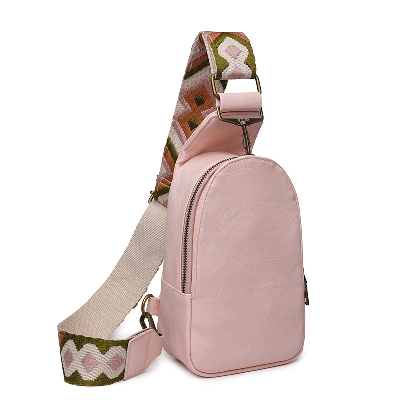 Women PU Leather Sling Bag Small Crossbody Sling Backpack