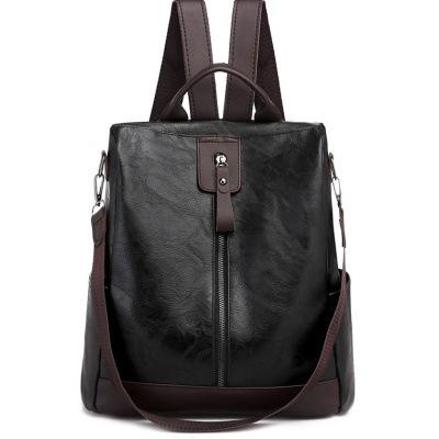 Women's simple and versatile large-capacity backpack