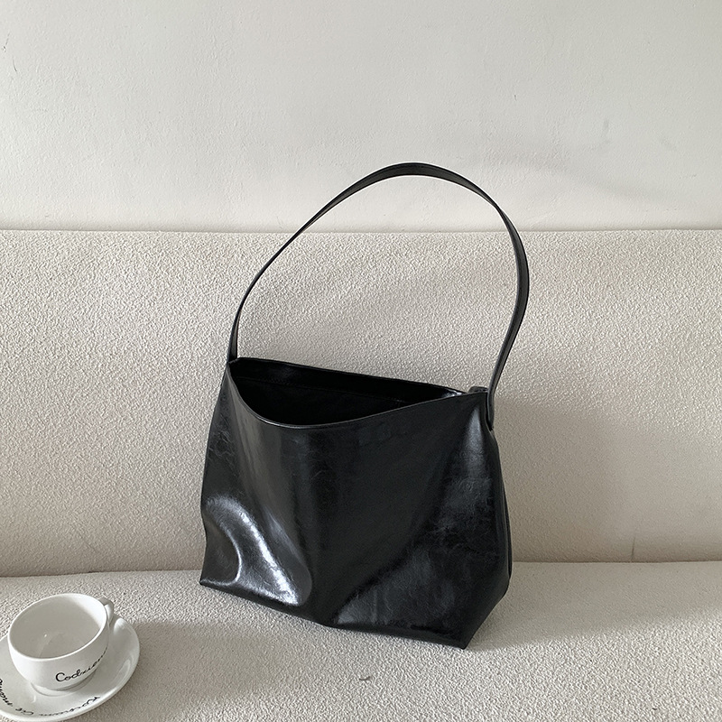 Vintage Shoulder Soft Leather Tote