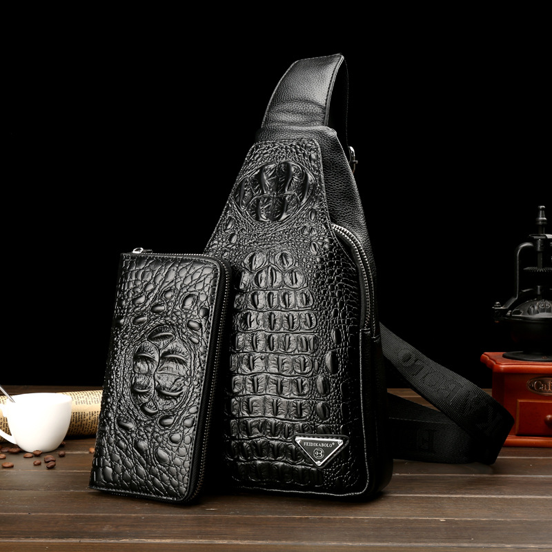 Crocodile Head Shoulder Slung Small Backpack