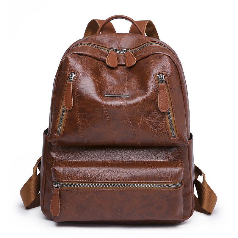 Soft Leather Shoulder Travel Bag