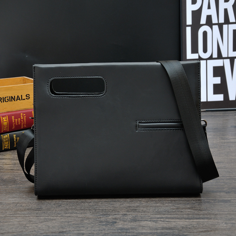 Men's Classic Business Casual Simple Hand-held Diagonal Bag