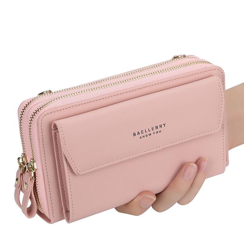 Women 12 Card Slots Large Capacity Phone Bag Crossbody Bag