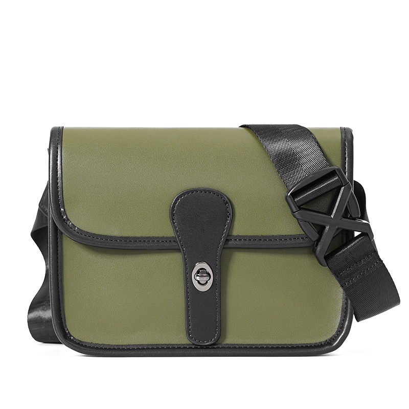 Trendy Simple Retro Men's Back Slung Small Square Bag